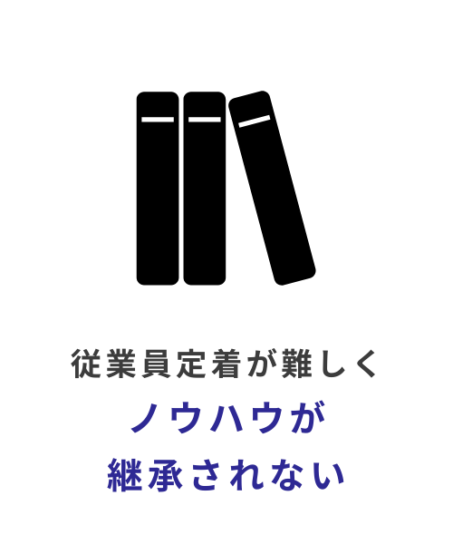 従業員定着が難しい