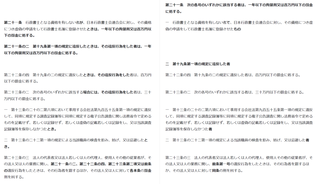 行政書士法第23条